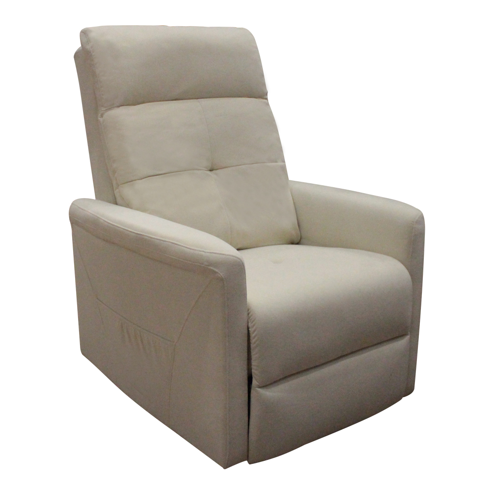 Single Seater Fabric Recliner; (83x93x110)cm, Beige