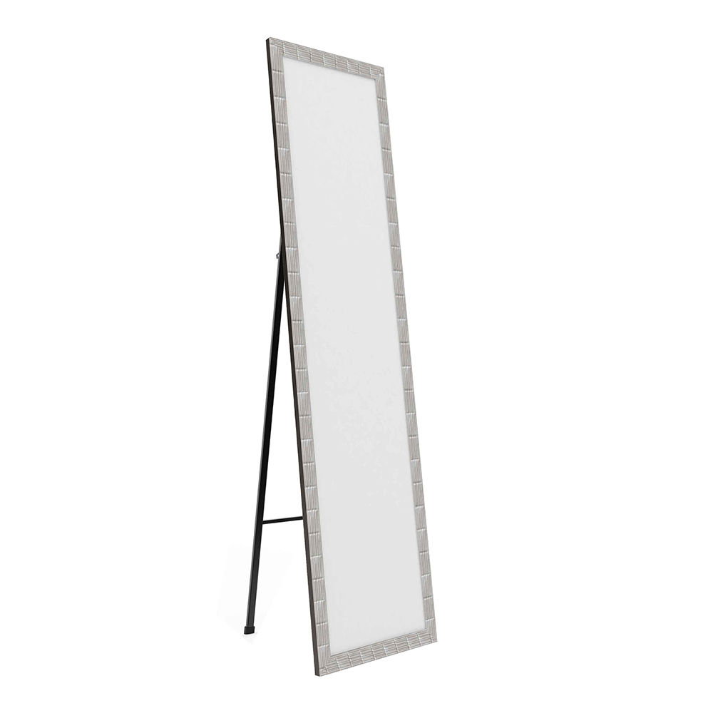 Domus: Standing Mirror With Frame: (40x160)cm, White