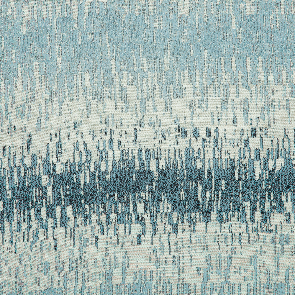 Vista Collection: Haining Textured Abstract Patterned Furnishing Fabric; 280cm, Light Blue/White