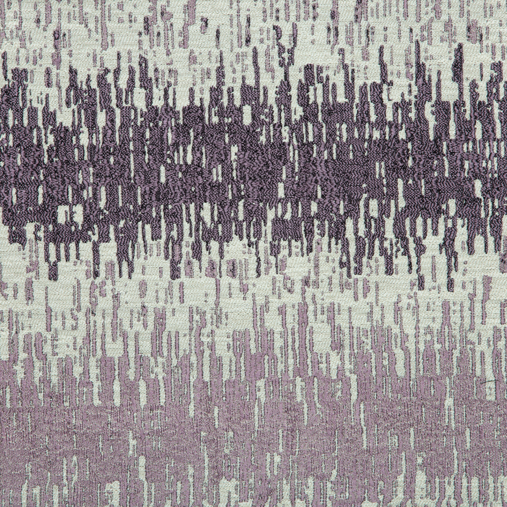 Vista Collection: Haining Textured Abstract Patterned Furnishing Fabric; 280cm, Lilac/White