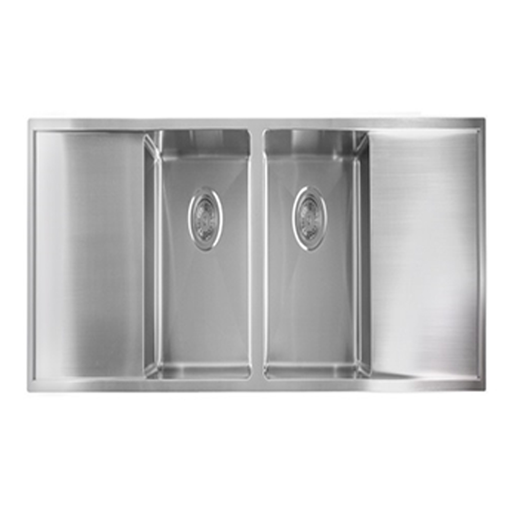 Stainless Stell Kitchen Sink: Double Bowl/DD, (147x44)cm