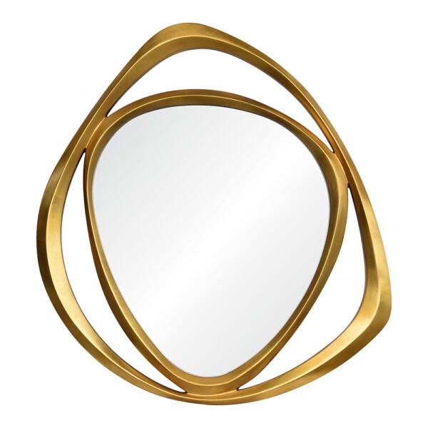 Decorative Wall Mirror With Frame; (94x118)cm, Gold