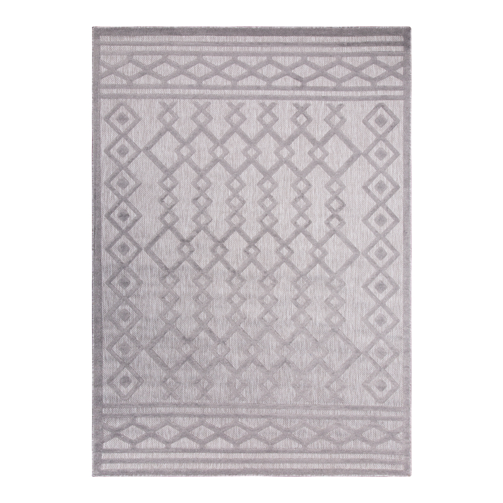 Grand: Newport Diamond Pattern Carpet Rug, (80x150)cm, Grey
