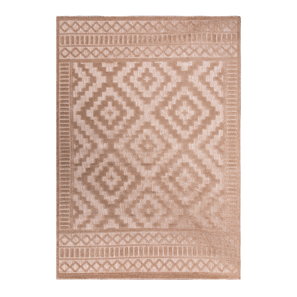 Grand: Newport Trellis Pattern Carpet Rug, (80x150)cm, Brown