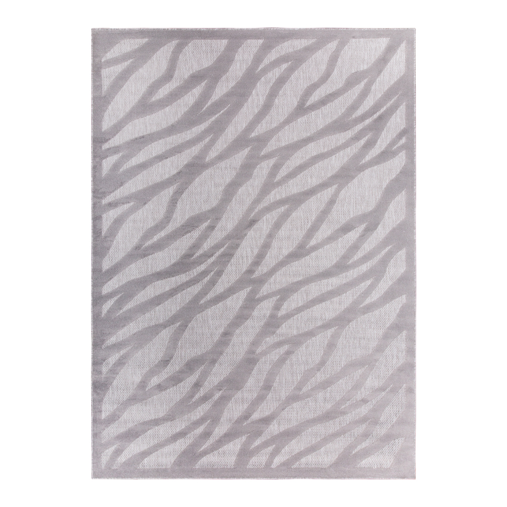 Grand: Newport Wavy Pattern Carpet Rug, (80x150)cm, Grey