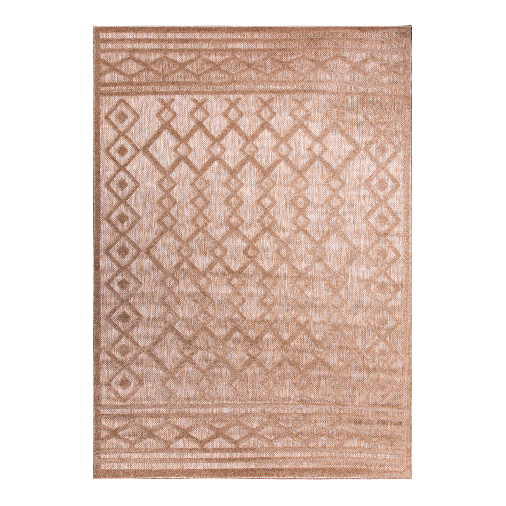 Grand: Newport Diamond Pattern Carpet Rug, (80x150)cm, Brown