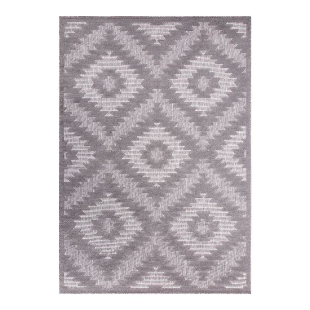 Grand: Newport Trellis Pattern Carpet Rug, (160x230)cm, Grey