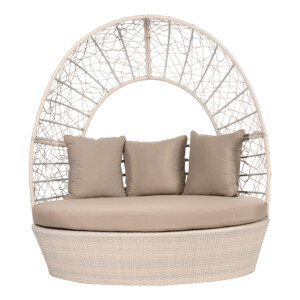 Alu Sun Flower Garden DayBed With Cushions And Pillows; (160x120x174)cm,