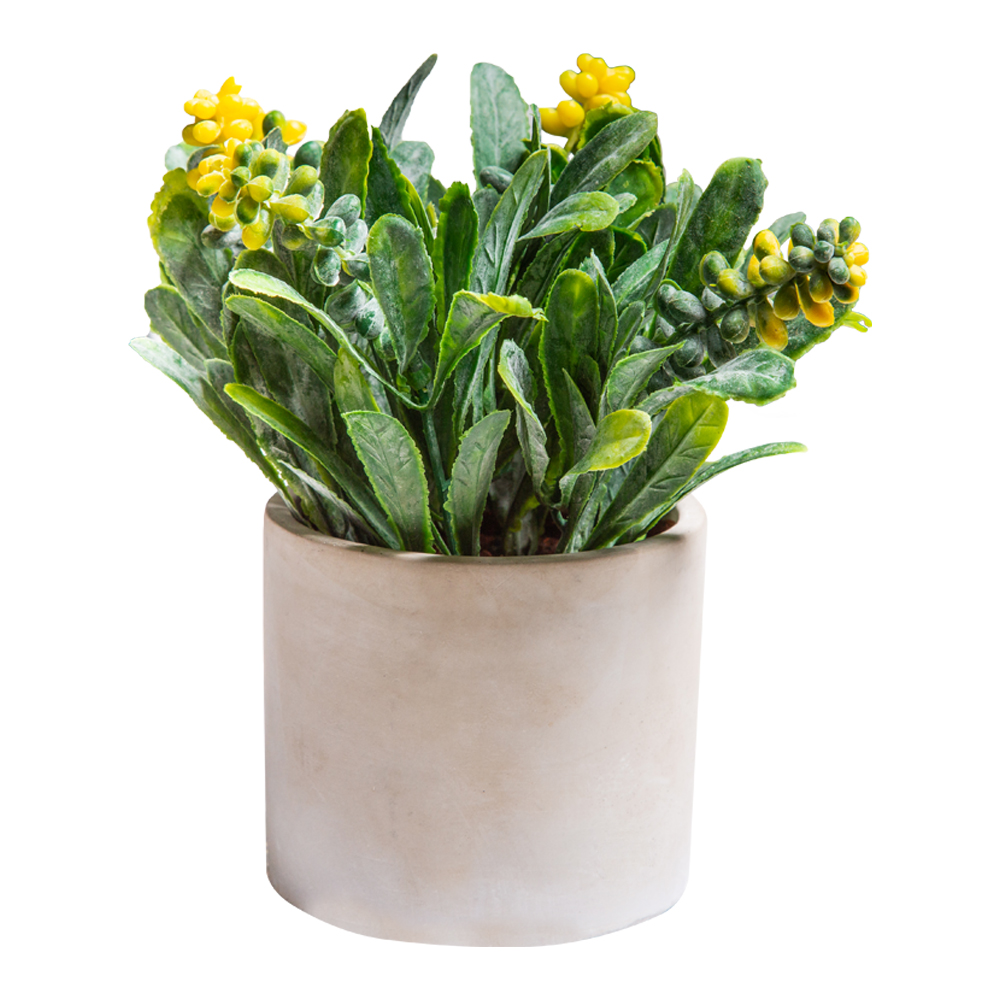 Decorative Plant: (10x9/23)cm, Yellow