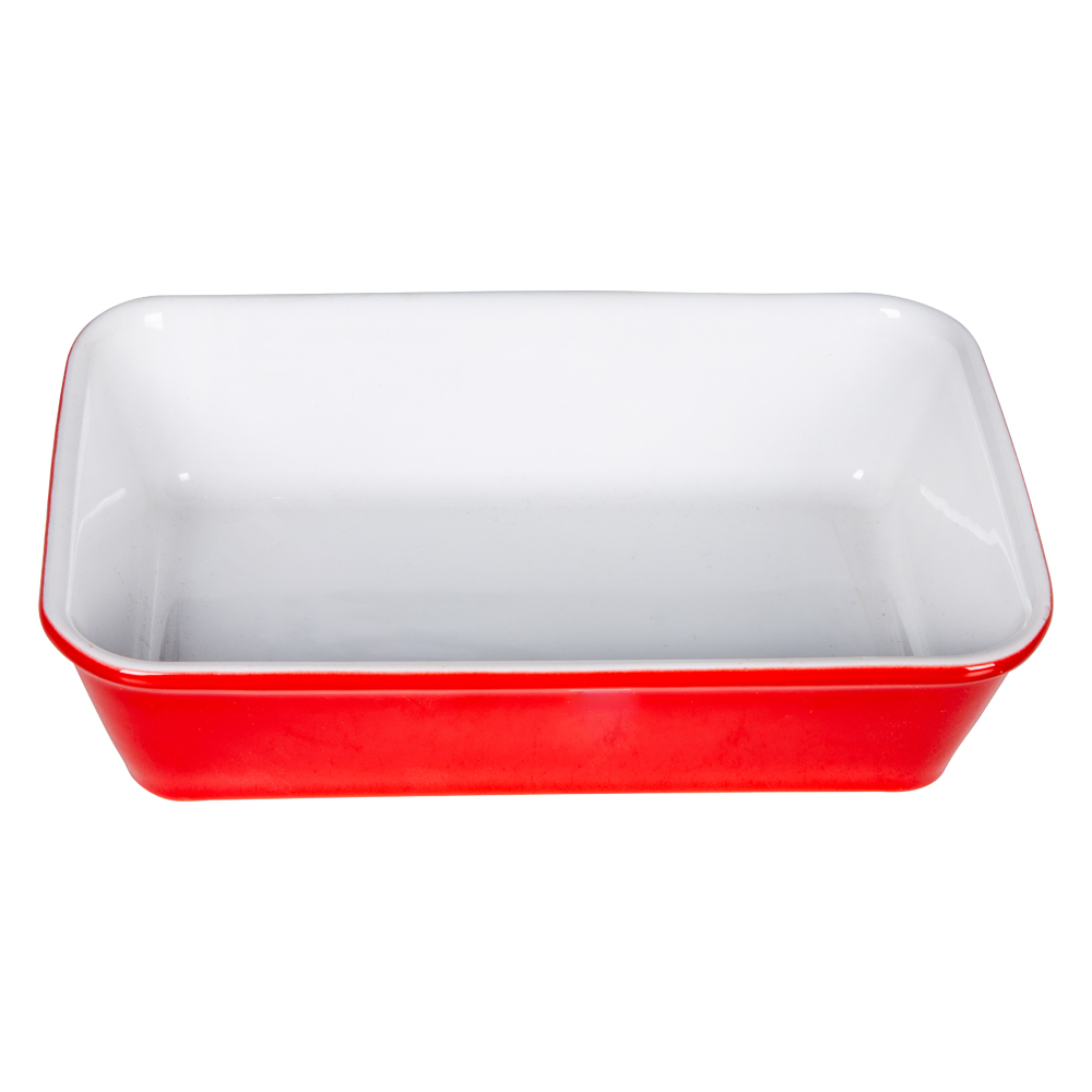 Platter Bake; (22x15x5.3)cm, Red