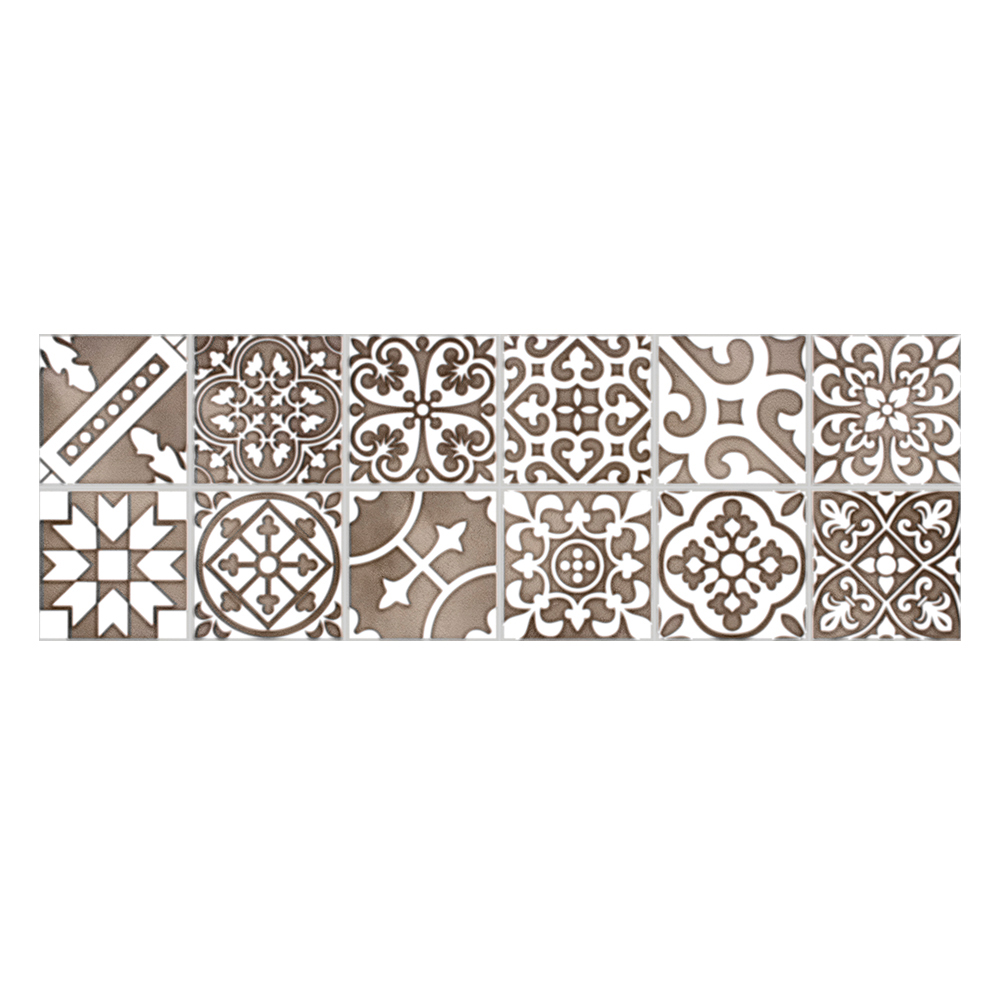 Berwick Taupe: Ceramic Decor Tile; (20.0x60.0)cm