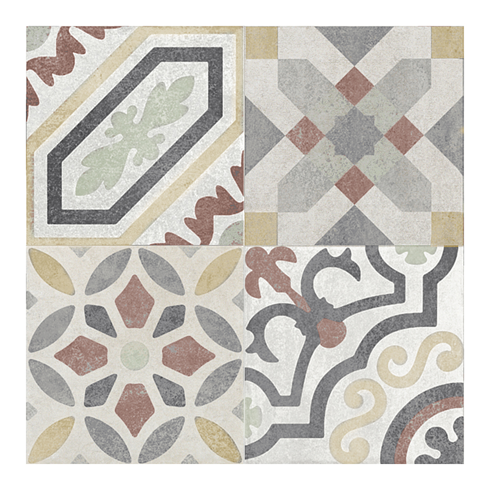Atrium Alpha Mix: Ceramic Decor Tile; (45.0x45.0)cm
