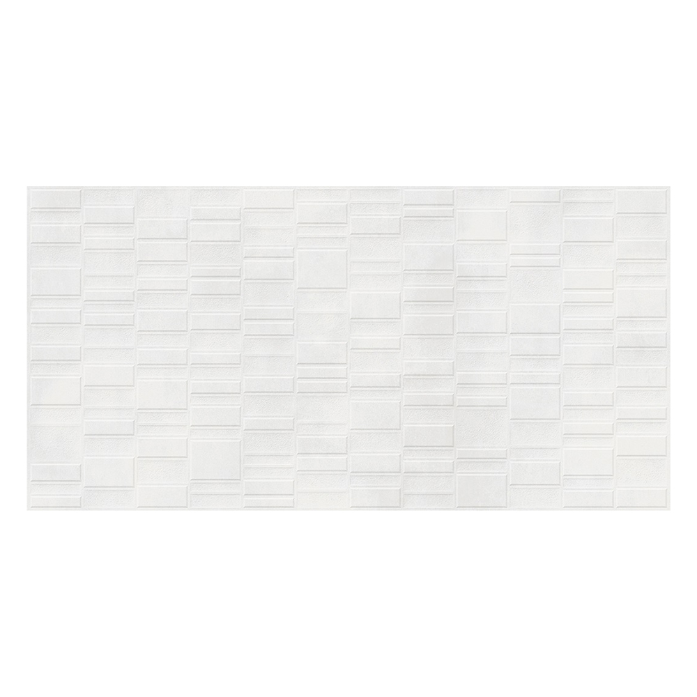 Concrete Bianco Decor: Matt Porcelain Tile; (60.0x120.0)cm, Bright Grey