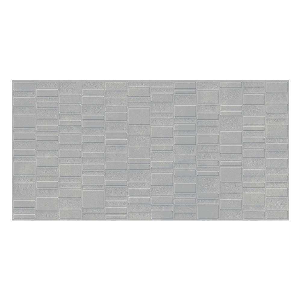 Concrete Ash Decor: Matt Porcelain Tile; (60.0x120.0), Grey