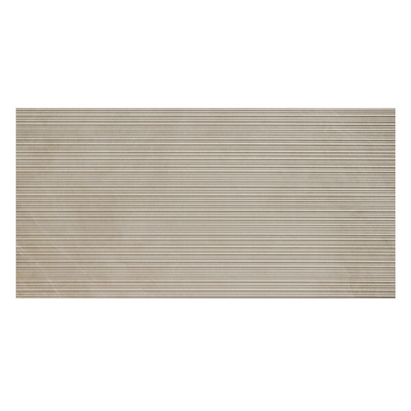 Shale Taupe Ribbed: Matt Porcelain Tile; (60.0x120.0)cm