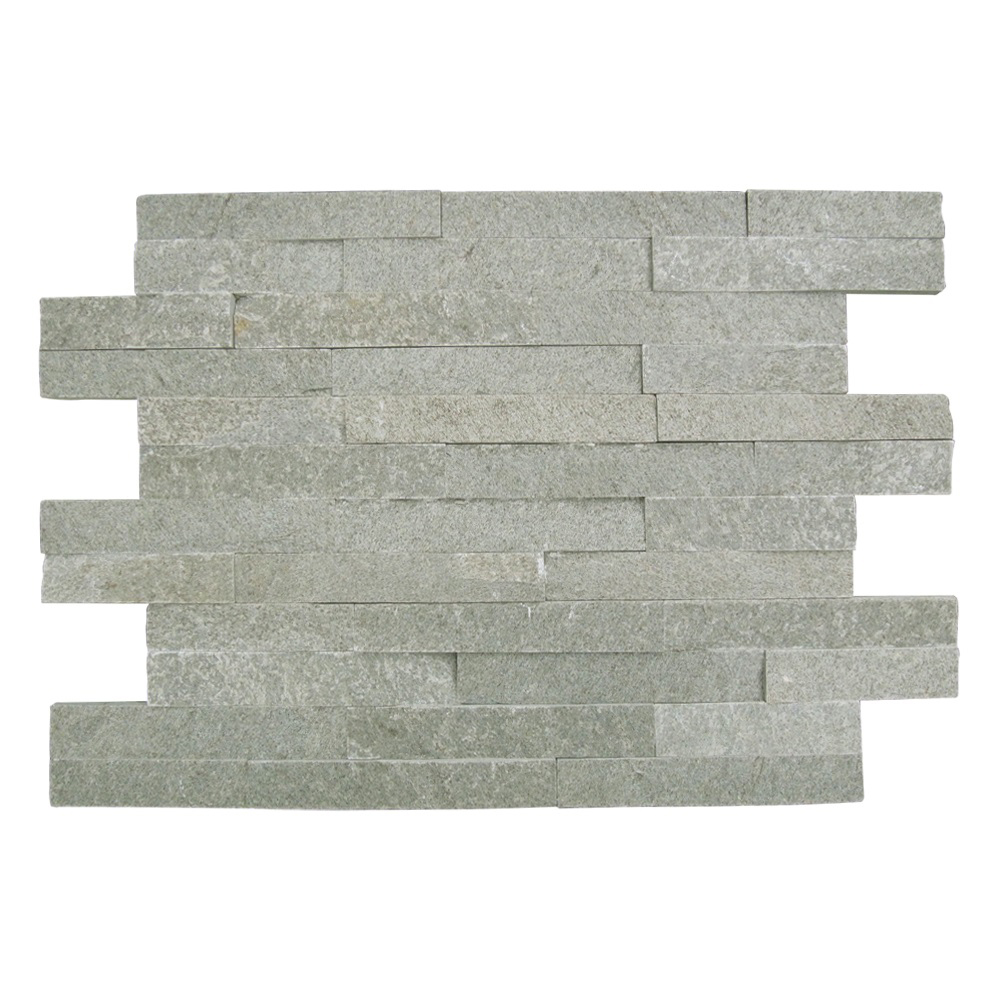 MP013: Stone Mosaic; (10.0x40.0)cm, Grey Green
