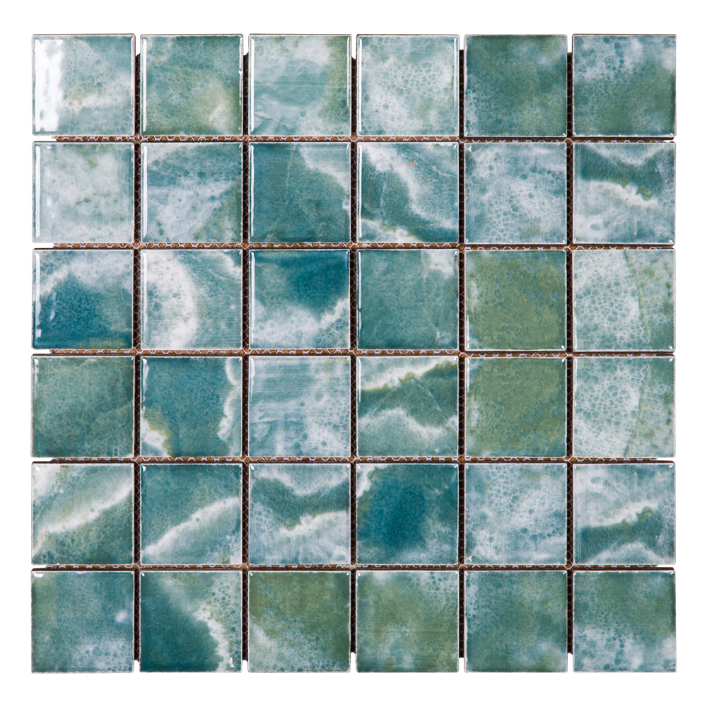 9007: Porcelain Mosaic Tile; (30.0x30.0)cm, Blue/Green