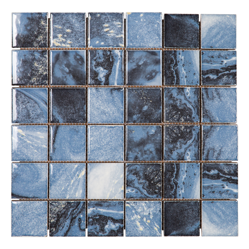 9003: Porcelain Mosaic Tile; (30.0x30.0)cm, Dark pastel Blue