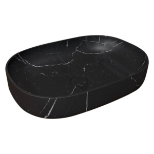 Counter Top Basin; 60cm, Black Marquine