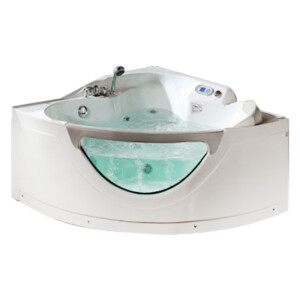 CRW Burgin: Massage Bath; (157x157x68)cm, White