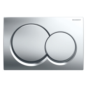 Geberit: Actuator Plate Alpha 01, Bright Chrome Plated