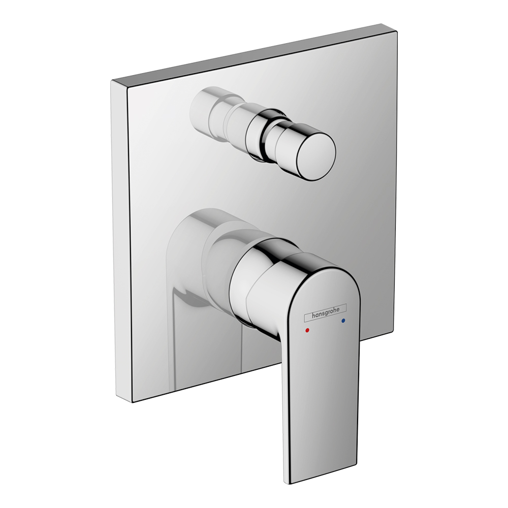 Vernis Shape: 4-Way Finish Set For Concealed Bath Mixer; For IBox Installation, Chrome Plated