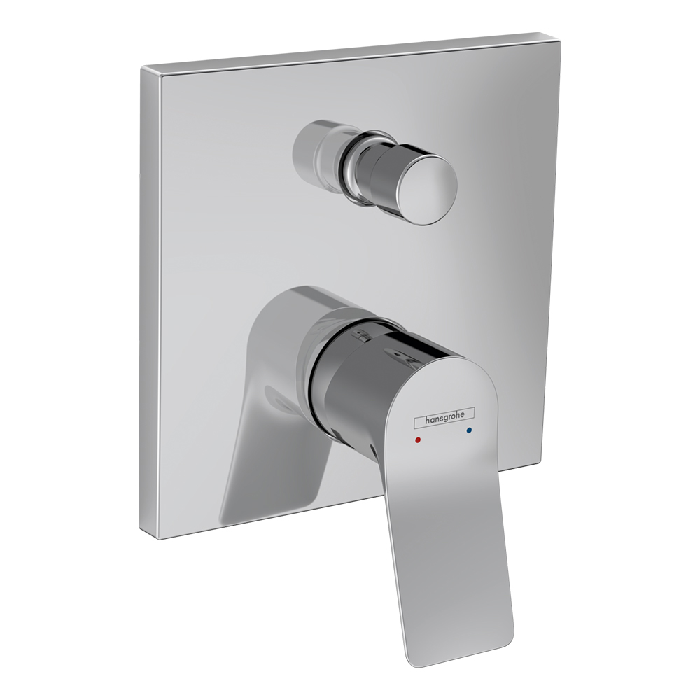 Vivenis: 4-Way Finish Set For Concealed Bath Mixer; For IBox Installation, Chrome Plated