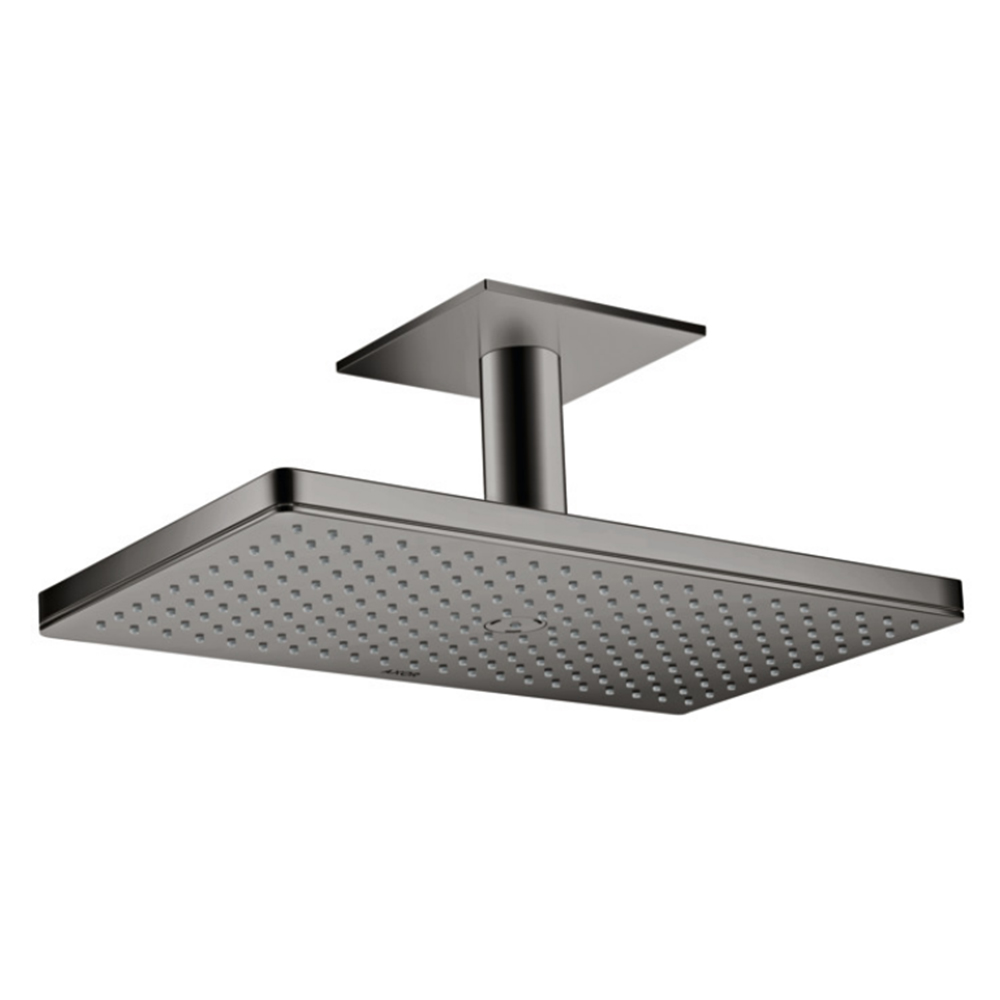 Axor 460: Overhead Shower With Ceiling Connector, 1-Jet, Polished Black Chrome Plated
