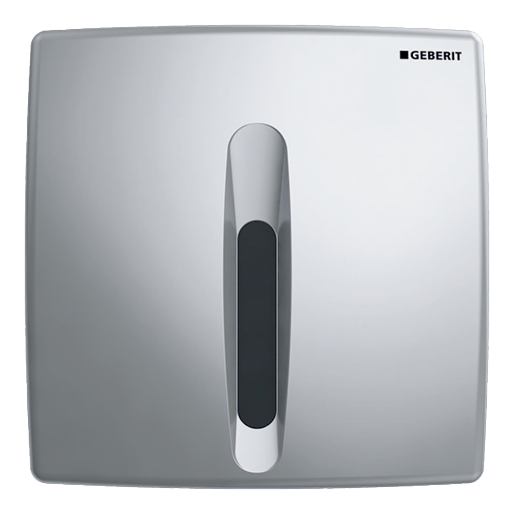 Geberit: Urinal flush Control Set, Matt Chrome Plated