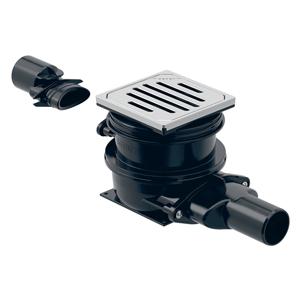 Geberit; HDPE Floor Drain With Inlet Funnel