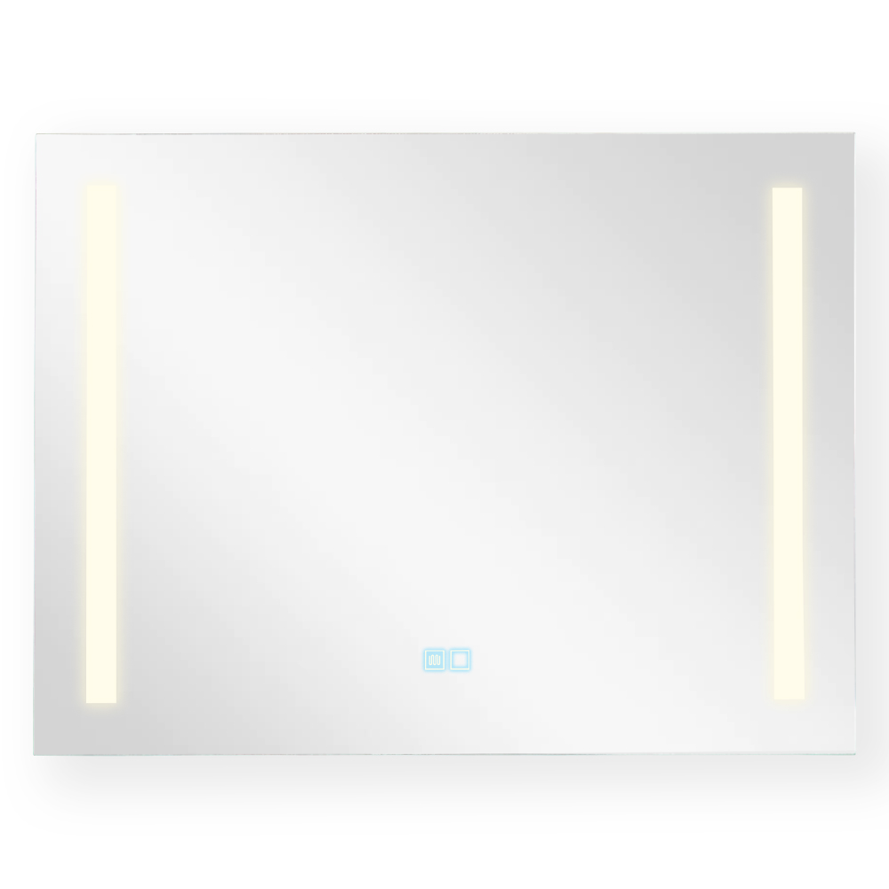 Mirror With LED Lights + Demister Pad + Touch Control; (80x60)cm