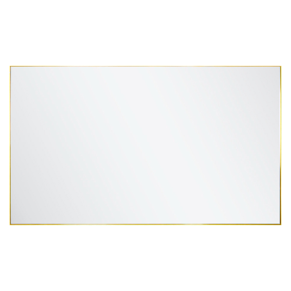 Mirror + Frame; (120x70)cm, Brushed Brass