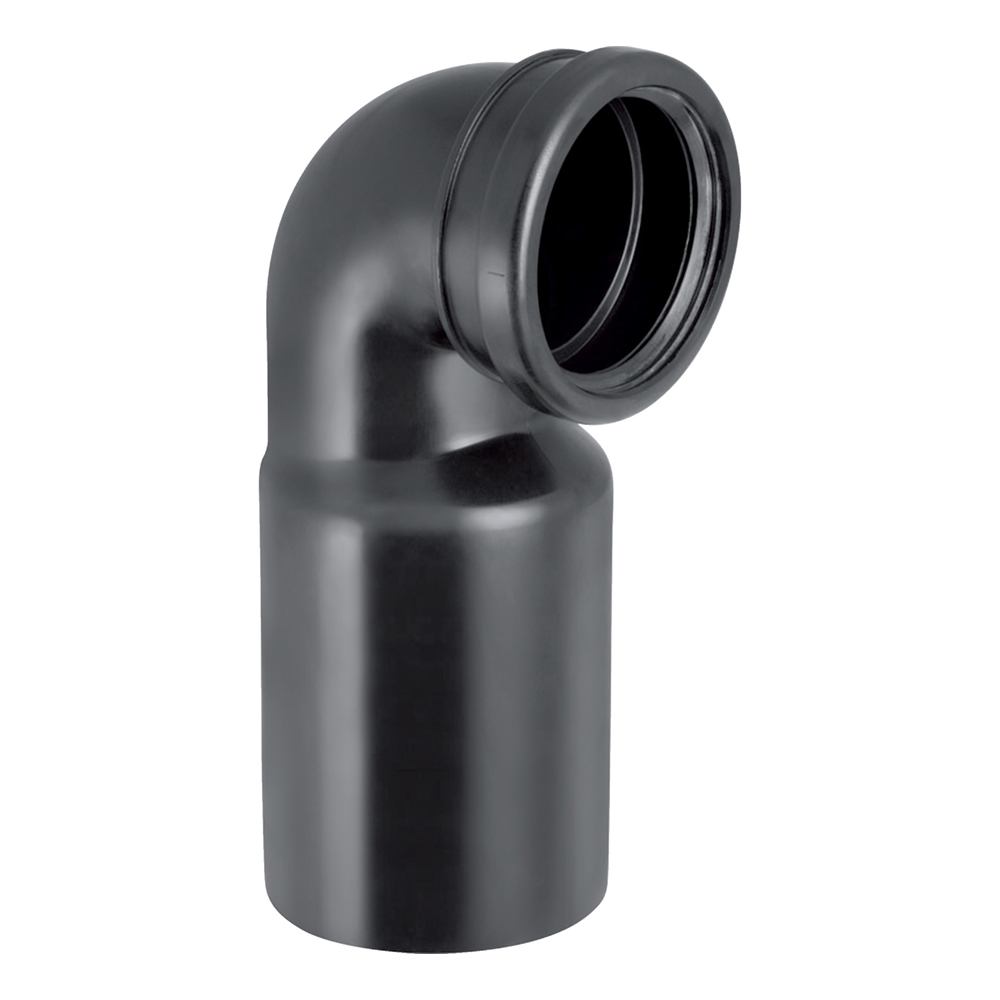 Geberit: HDPE Connection Bend For Wall Hung WC 90deg; (90x110)mm
