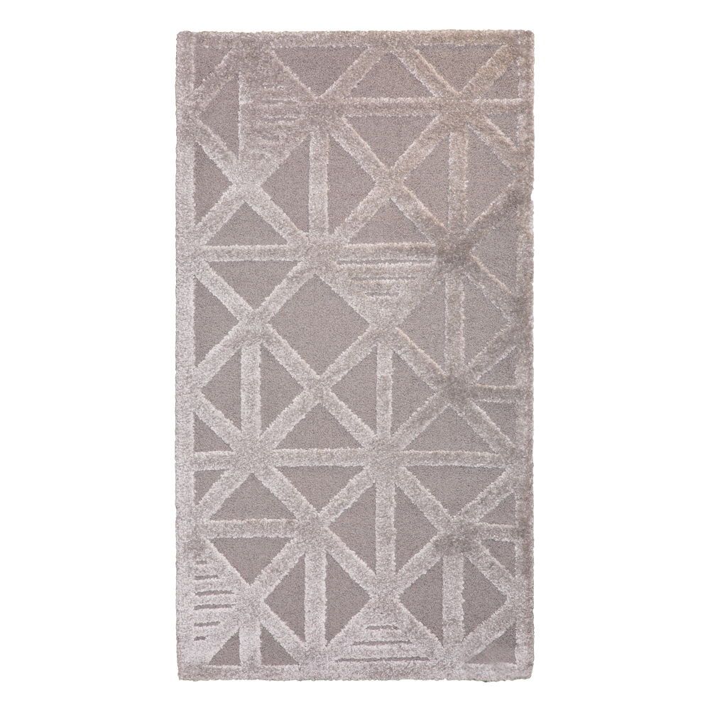 Balta: Cocoon Geometric Abstract Pattern Carpet Rug; (80x150)cm, Grey