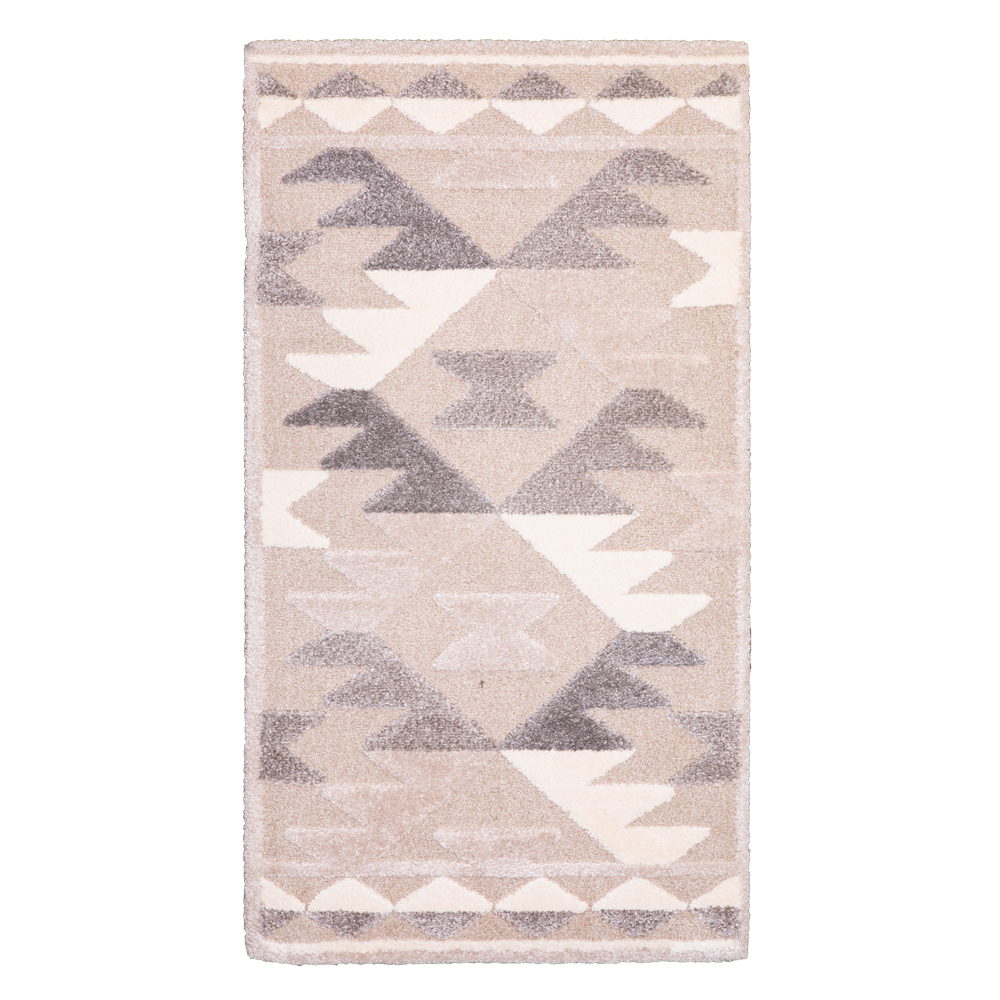 Balta: Cocoon Boho Pattern Carpet Rug; (80x150)cm, Brown/Grey