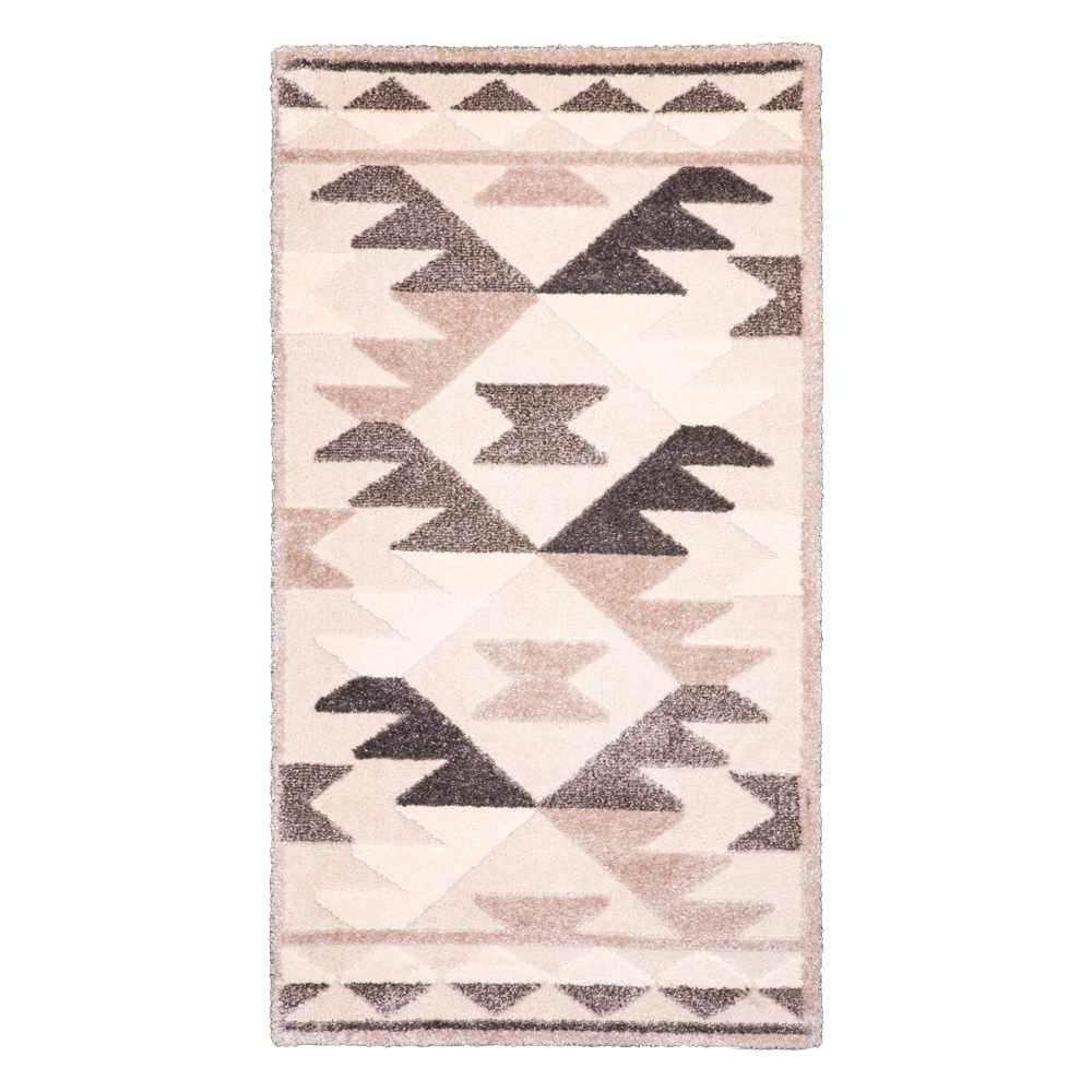 Balta: Cocoon Transitional Pattern Carpet Rug; (80x150)cm, Brown/Grey/White