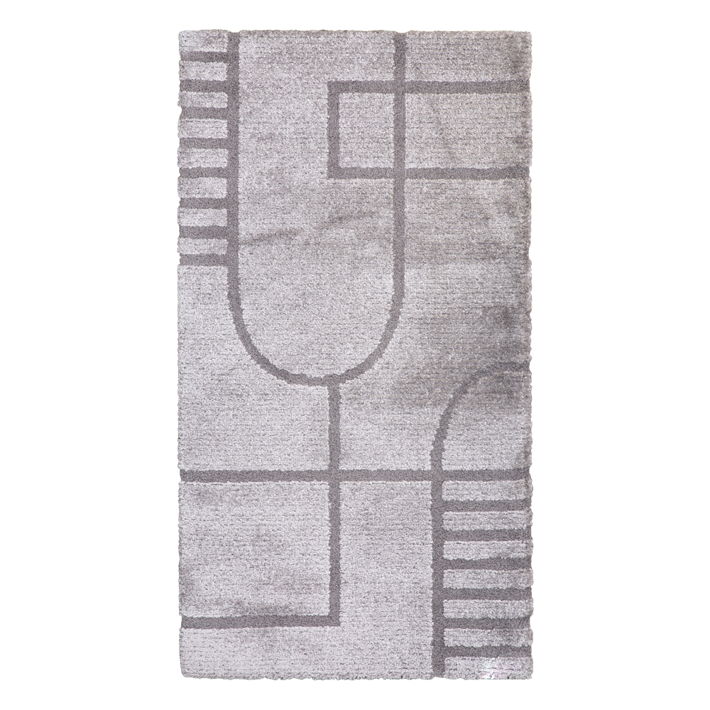 Balta: Cocoon Geometric Art Pattern Carpet Rug; (160x230)cm, Grey