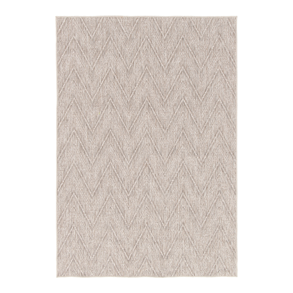 Timber Carpet Rug; (160x230)cm, Light Grey/White/Brown