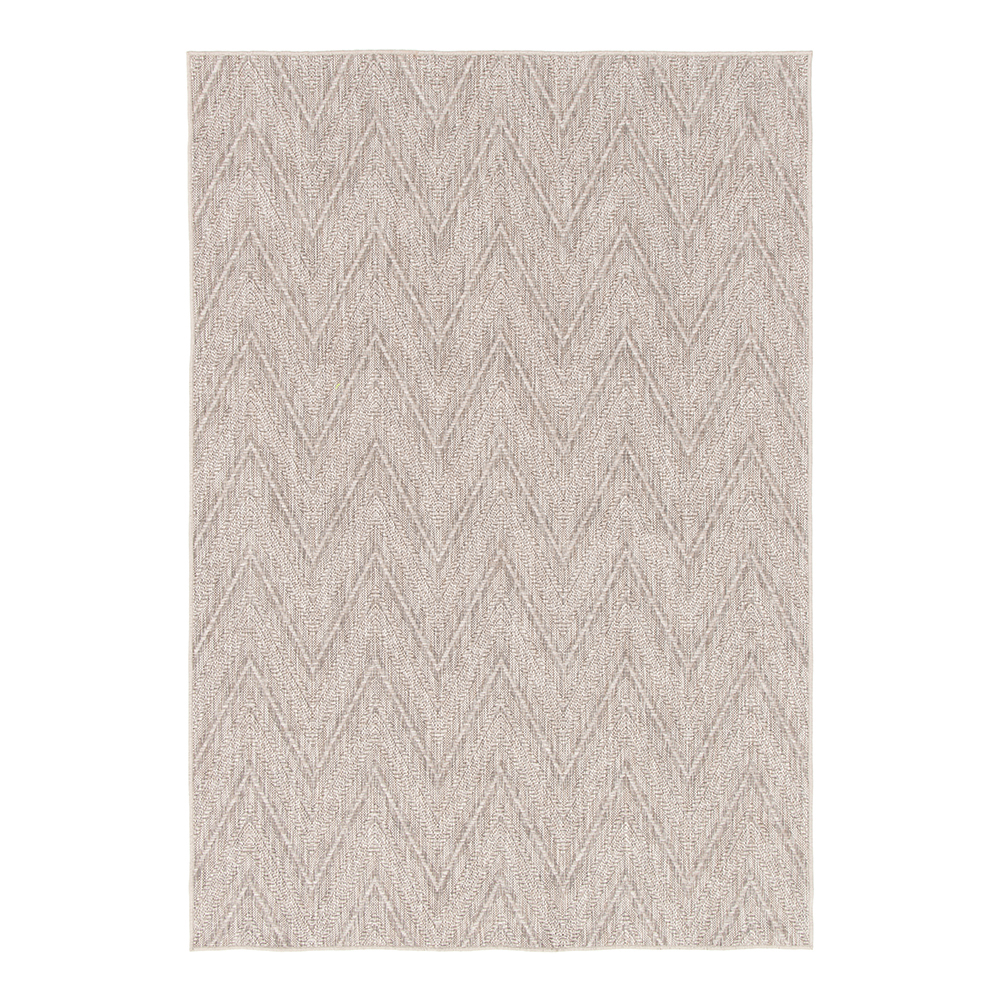 Timber Carpet Rug; (200x290)cm, Light Grey/White/Brown