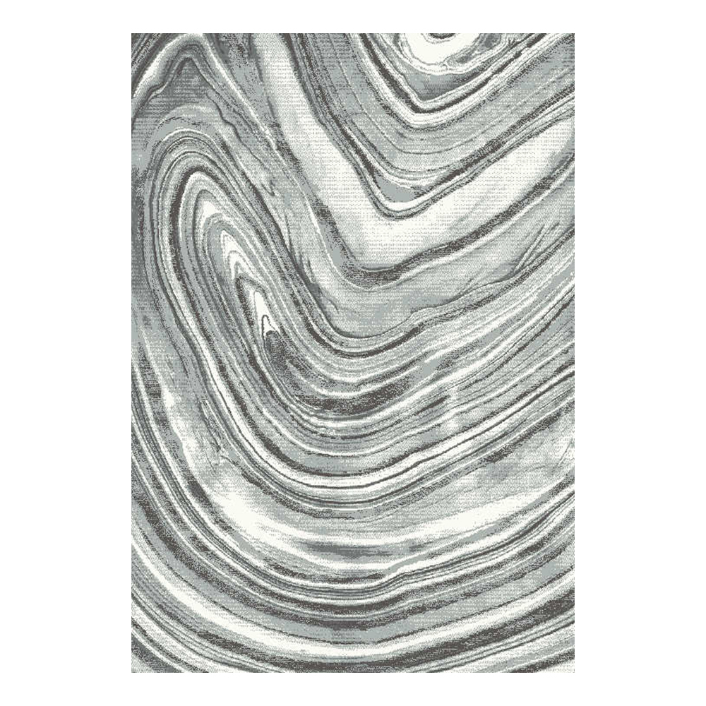 Cornelia 3600 Waves Pattern Carpet Rug; (200x290)cm, Grey