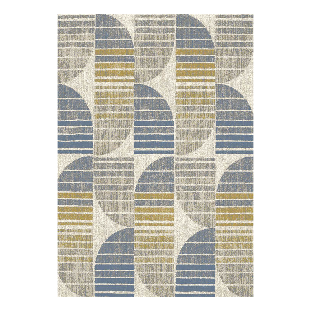 Cornelia 3600 Geometric Pattern Carpet Rug; (240x340)cm, Grey/Blue/Green