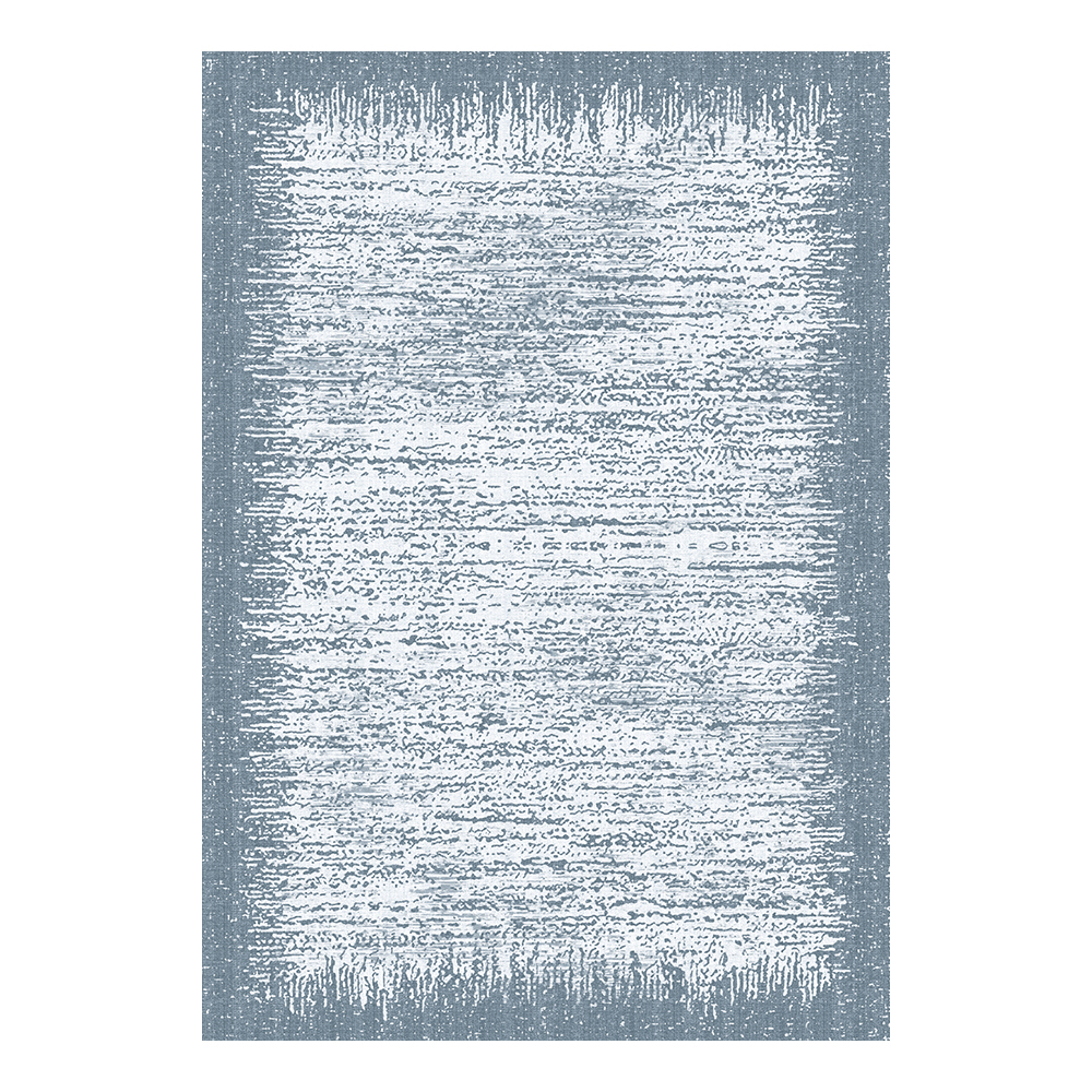 Modevsa: Bamboo Ombre Distressed Pattern Carpet Rug; (80x150)cm, Blue