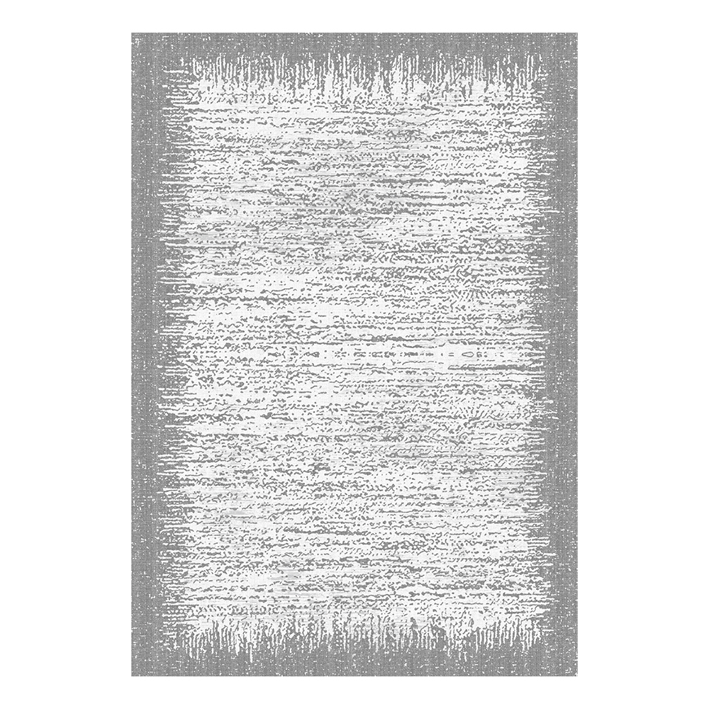 Modevsa: Bamboo Ombre Distressed Pattern Carpet Rug; (80x150)cm, Grey