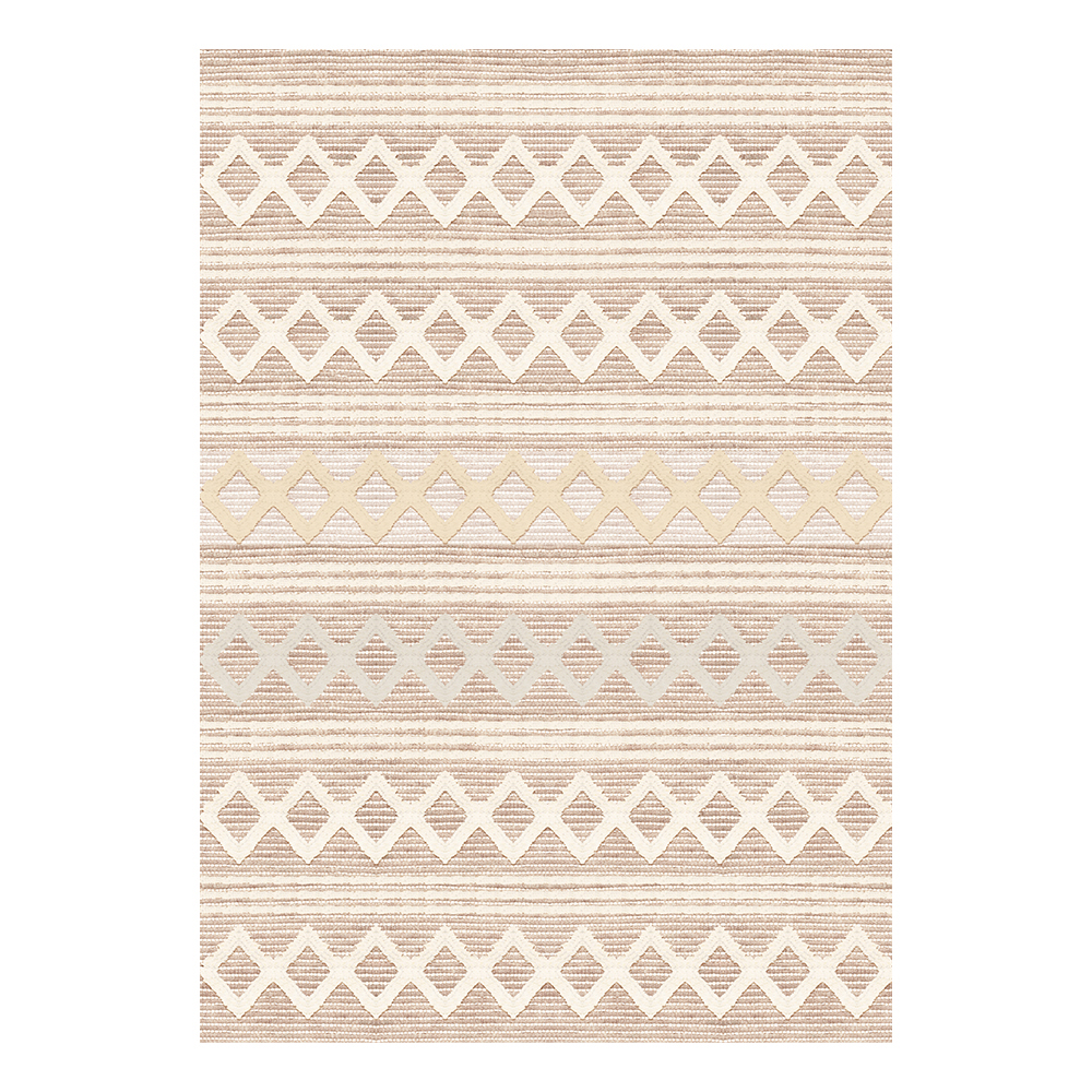 Modevsa: Bamboo Chevron Diamond Pattern Carpet Rug; (160x230)cm, Brown