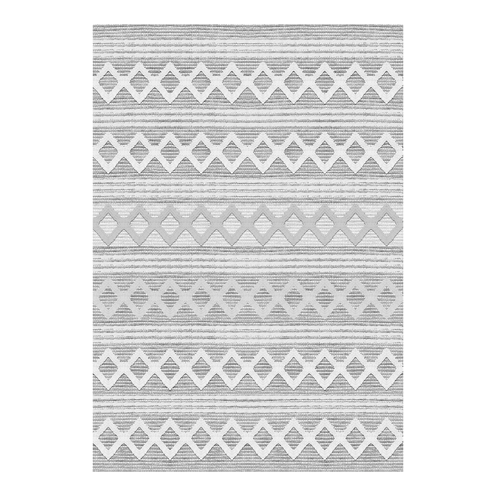 Modevsa: Bamboo Chevron Diamond Pattern Carpet Rug; (160x230)cm, Grey