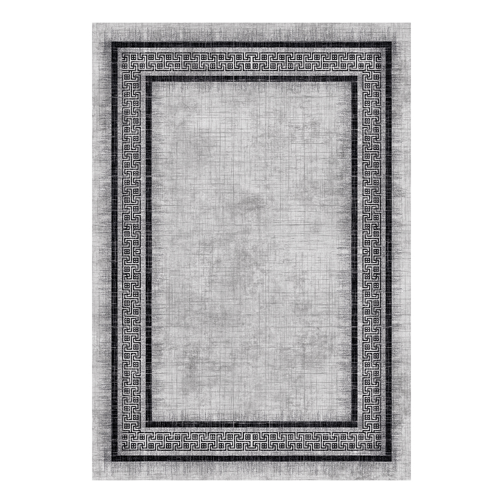 Modevsa: Bamboo Rectangular Patterned Carpet Rug; (160x230)cm, Grey