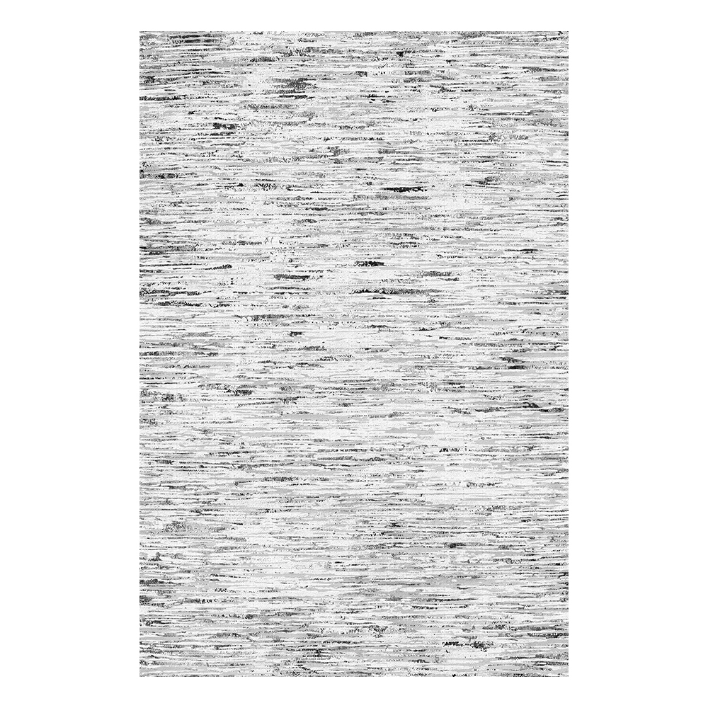 Modevsa: Bamboo Abstract Patterned Carpet Rug; (160x230)cm, Light Grey