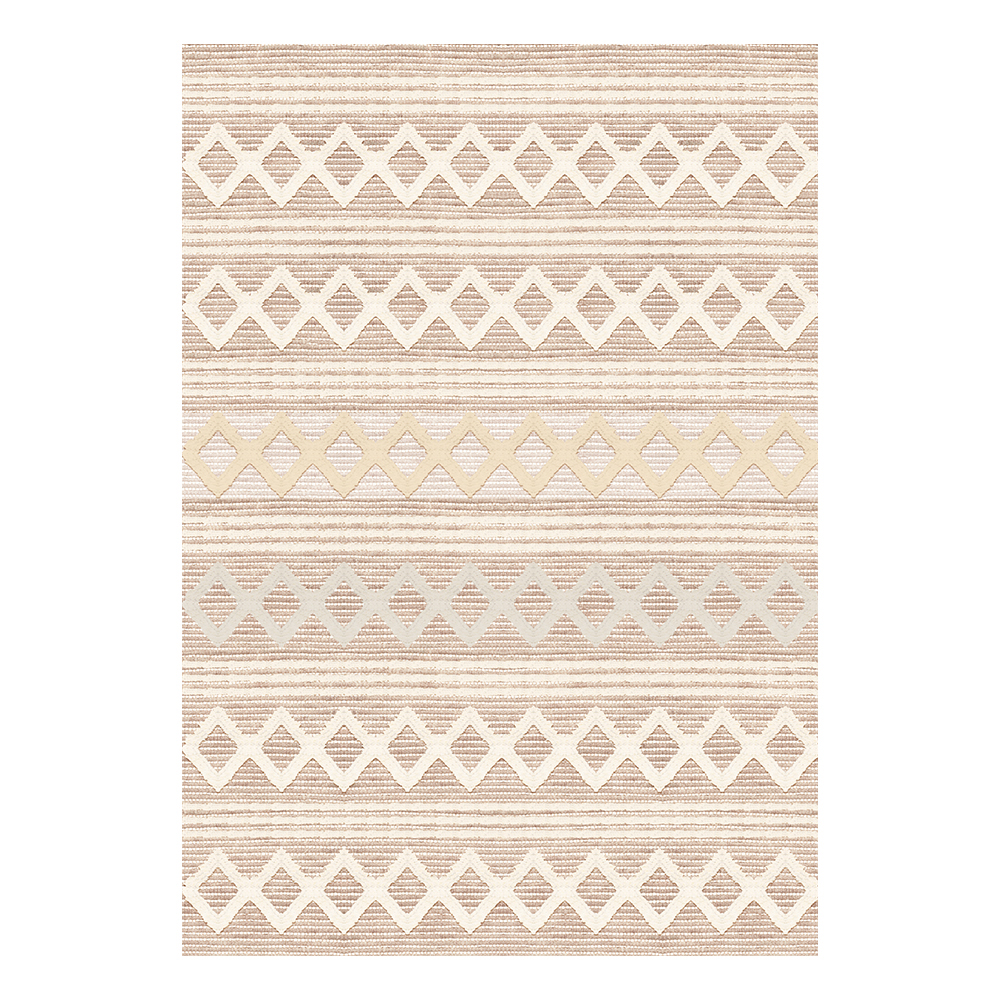 Modevsa: Bamboo Chevron Diamond Pattern Carpet Rug; (200x300)cm, Brown