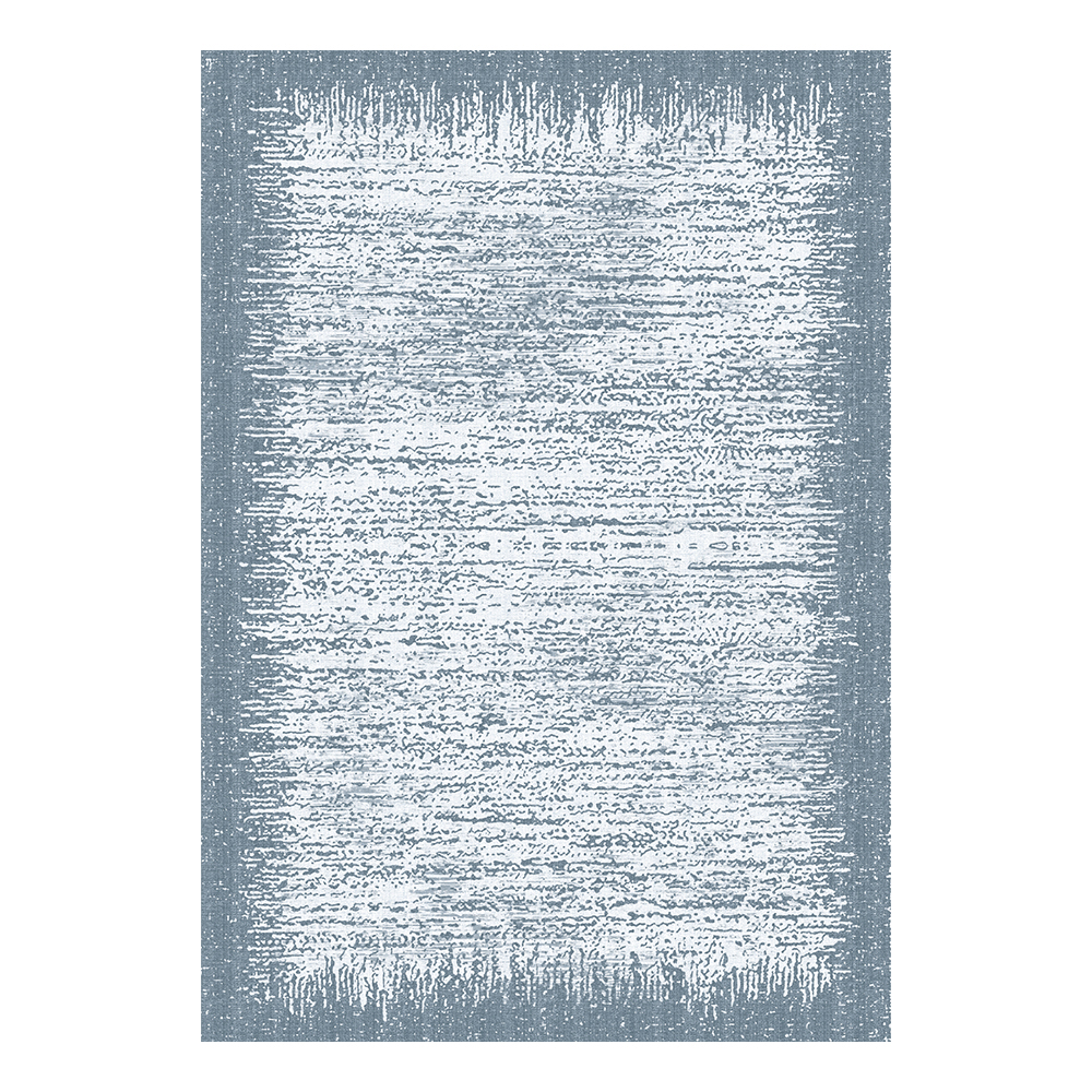 Modevsa: Bamboo Ombre Distressed Pattern Carpet Rug; (200x300)cm, Blue