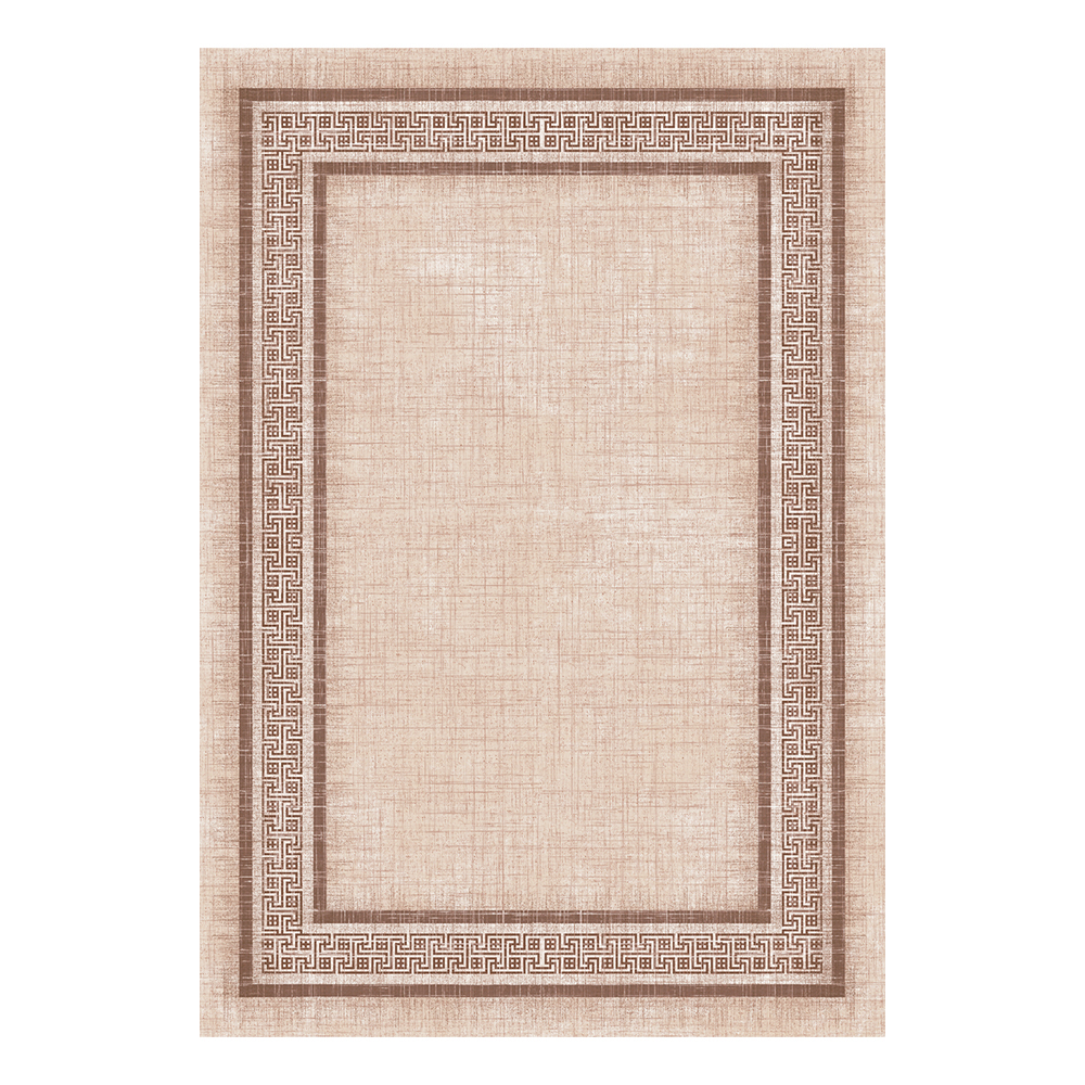 Modevsa: Bamboo Rectangular Patterned Carpet Rug; (200x300)cm, Brown